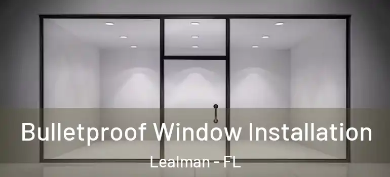 Bulletproof Window Installation Lealman - FL
